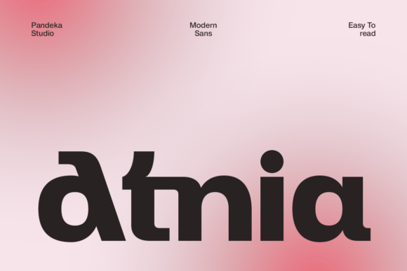 Atnia: A Modern Sans Serif Font for Editorial Design and Digital Publishing
