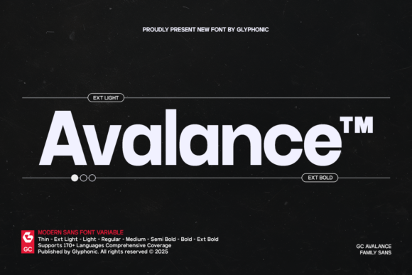 Avalance: A Modern Sans-Serif Font for Clean, Flexible Branding