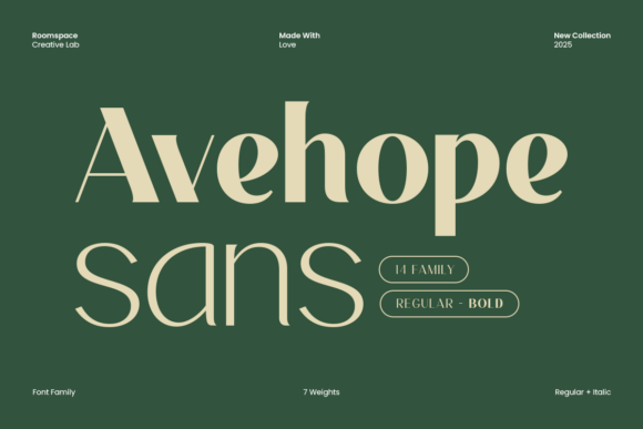 Avehope Sans: A Modern Sans Serif Font for Editorial Clarity and Visual Branding