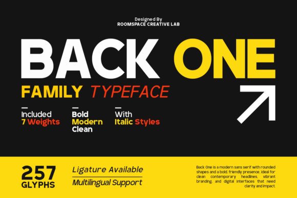 Backone: A Modern Sans Serif for Brand Identity
