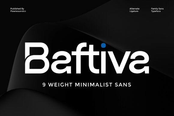 Baftiva: A Modern Sans Serif Font for Editorial Clarity and Brand Identity