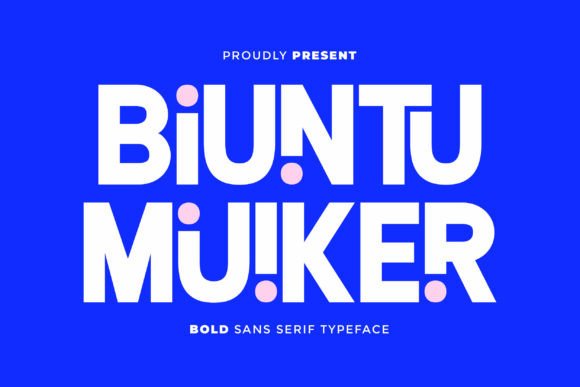 Biuntu Muiker: A Bold Sans Serif Font for Modern Branding