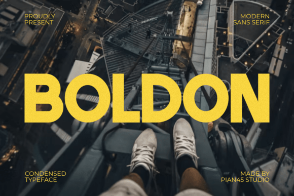Boldon: A Modern Sans Serif Font for High-Impact Editorial Design