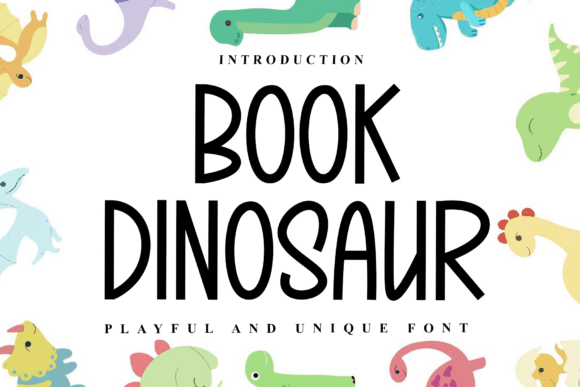 Book Dinosaur: A Minimal Handwritten Sans Serif Font for Crafters and Makers