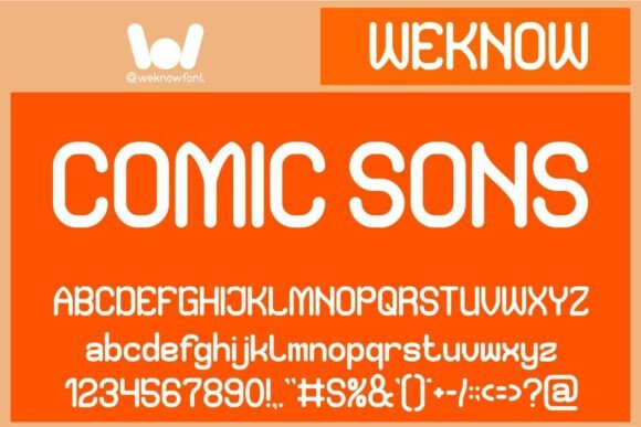 Comic Sons: A Playful Sans Serif Font for Crafters and Makers