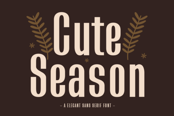 Cute Season: A Fresh Sans Serif Font for Cheerful Campaign Designs