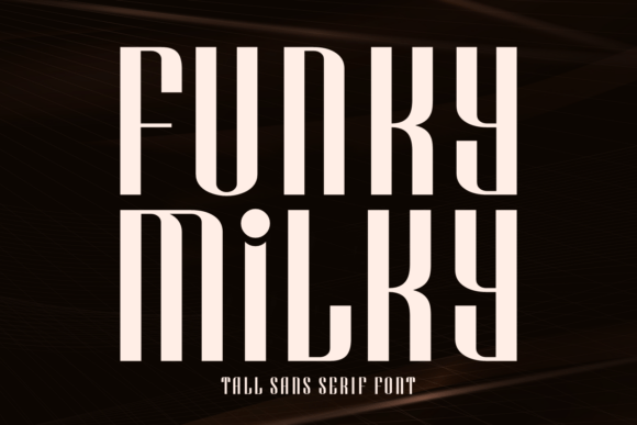 Funky Milky: A Bold Sans Serif Font for Modern Web Design