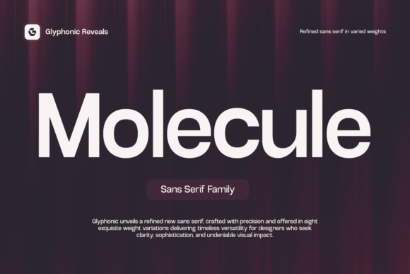 Gc Molecule: A Clean Sans Serif Font for Handmade Labels, Invitations, and Shop Branding