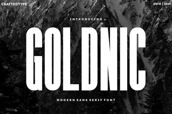 Goldnic: A Stylish Condensed Sans Serif Font for Modern Brand Design