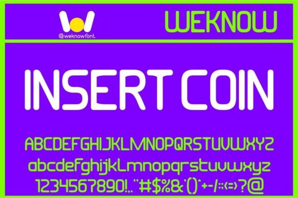 Insert Coin: A Futuristic Sans-Serif Font for Bold Campaign Typography