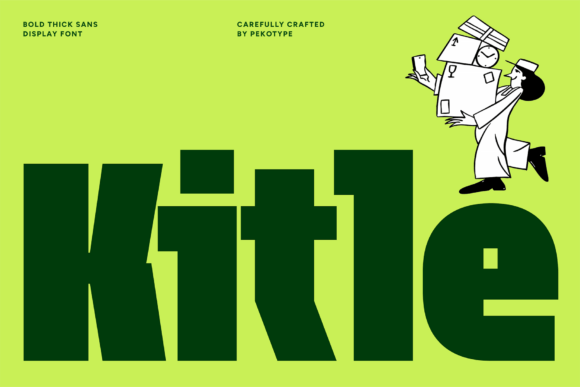 Kitle: Bold Sans Serif Font for High-Energy Campaign Designs