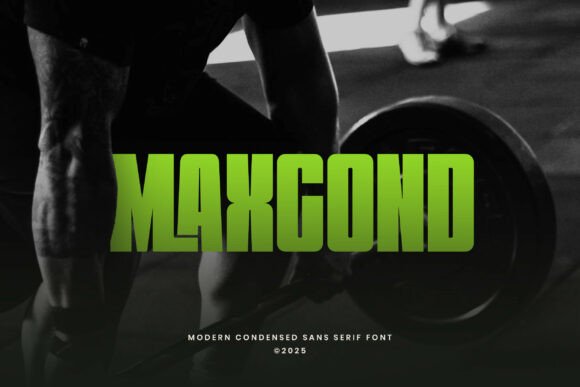 Maxcond: A Bold Condensed Sans Serif Font for Modern Marketing Design