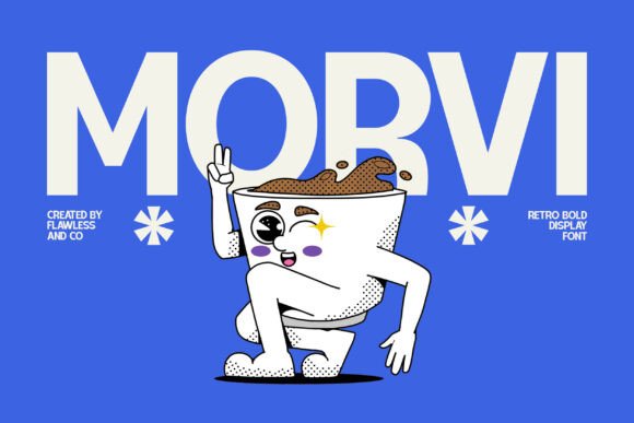 Morvi: A Retro Bold Sans Serif Font for Playful, Confident Design