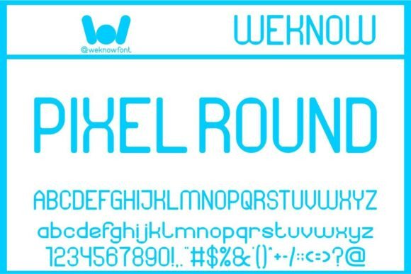 Pixel Round: A Modern Sans Serif Font for Creative Designers