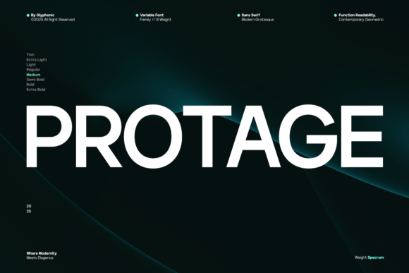 Protage: The Modern Sans Serif Font for Campaigns
