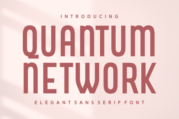 Quantum Network: A Futuristic Sans Serif Font for Modern Branding Projects