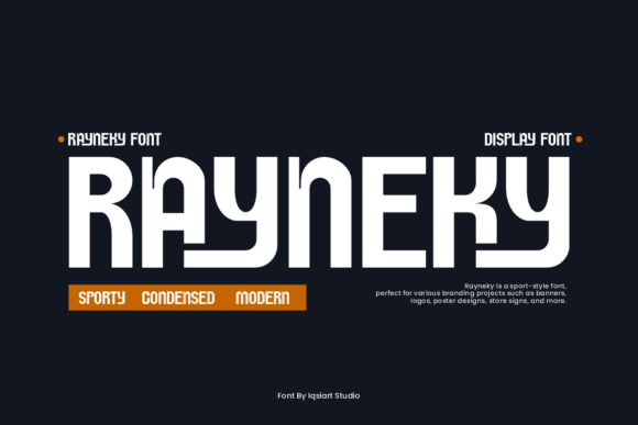 Rayneky: A Bold Sans-Serif Font for Modern Web Design