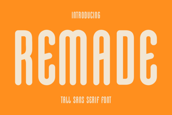 Remade Font: Bold Sans Serif Style for Crafters and Product Designers