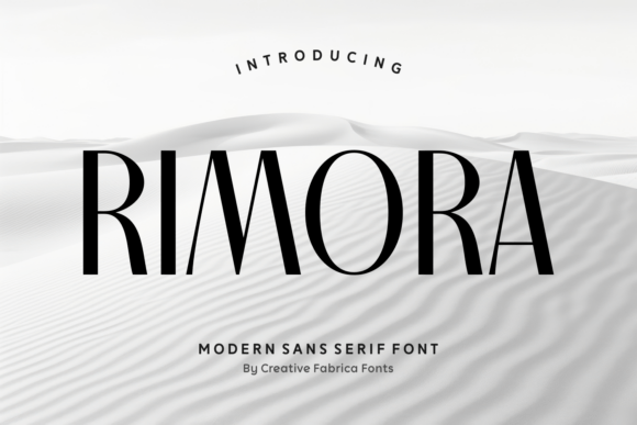 Rimora: A Modern Sans Serif Font with Editorial Elegance