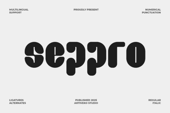Seppro: A Bold Rounded Sans Serif Font for Confident Editorial Design