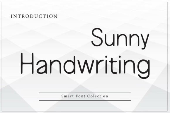 Sunny Handwriting: A Clean Sans Serif Font for Crafters and Makers