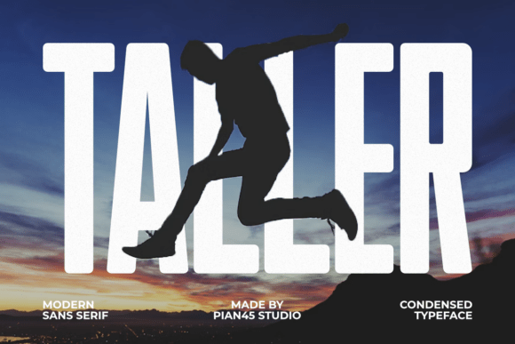 Taller: The Bold Sans Serif Font for High-Impact Marketing Design
