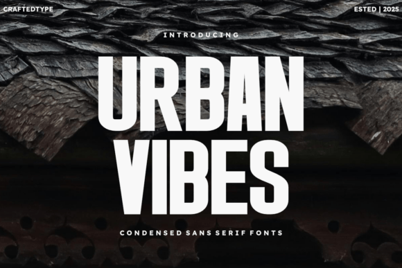 Urban Vibes: A Condensed Sans Serif Font for Modern Makers and Branding