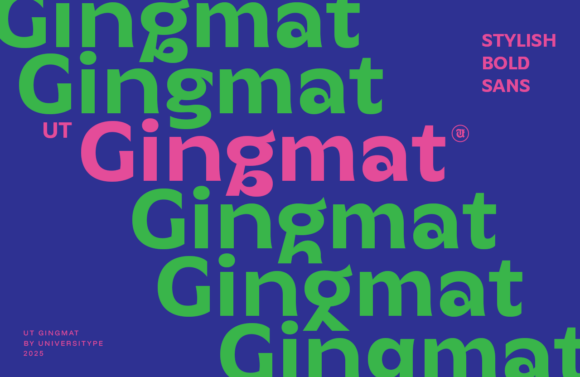 Ut Gingmat: A Bold Sans-Serif Font for Crafters and Product Designers