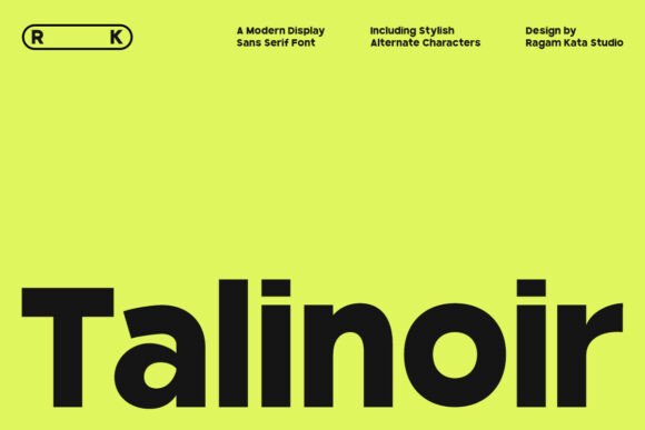 Why Talinoir Is the Bold Sans-Serif Font Every Brand Designer Needs